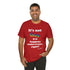 "It's not gay if it happens underwater, right?" Fitted T-shirt
